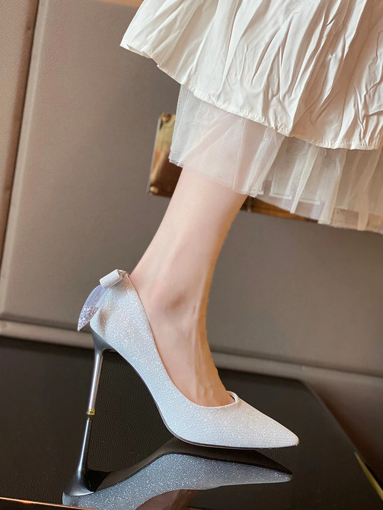 

Босоножки женские на высоком каблуке, роскошные дизайнерские туфли-лодочки, пикантные модные сандалии, офисные классические туфли, белые ч...