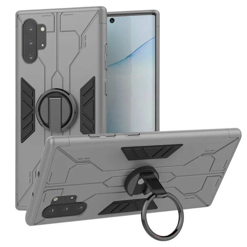 Бронированные металлические чехлы-кольца для samsung Note 10 Plus автомобильный