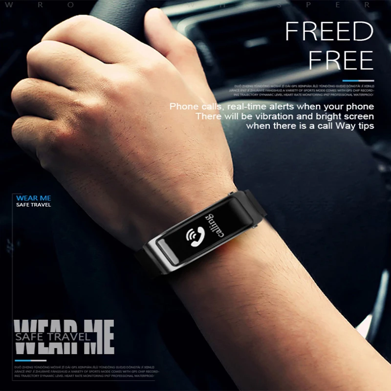 Умный Браслет 2 в 1 с Bluetooth-наушниками шагомером пульсометром тонометром