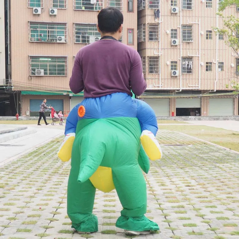 Бесплатная доставка надувной костюм динозавра работающий от вентилятора