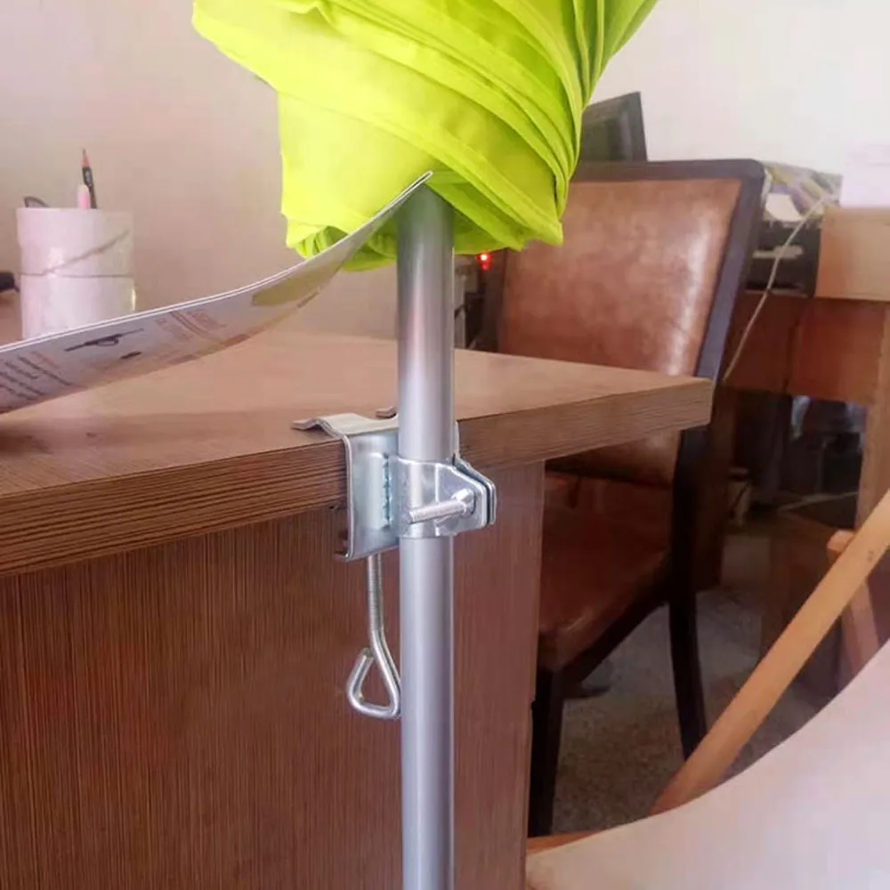 

Parasol Fixed Clip Patio Portable Steel Part Stable For Beach Courtyard Balcony Heavy Duty Outdoor Garden Umbrella Stand