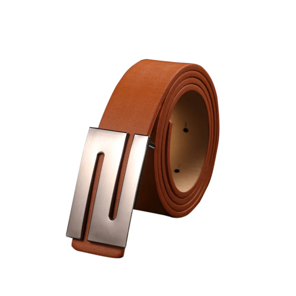 Мужской кожаный ремень с s-образной пряжкой высокое качество настоящие роскошные