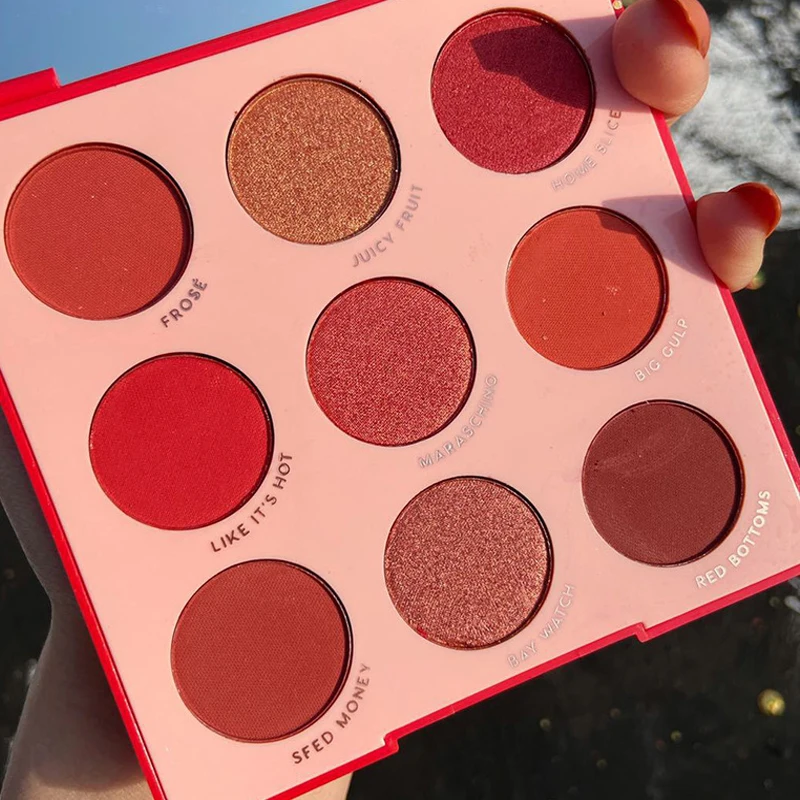 

Matte Glitter Eyeshadow Palette 9 Colors Waterproof Eyeshadow Primer Nude Eye Pigment Matte Shimmer Eyeshadow Powder Makeup