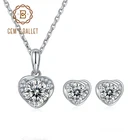 Набор украшений для женщин GEM'S BALLET из стерлингового серебра 925 пробы, набор украшений для женщин, свадебный набор из ожерелья и серег