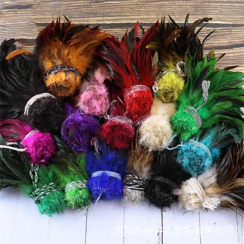 

100PCS Natural Rooster Feathers 15-20cm for DIY Craft Jewelry Clothing Accessories juju Hat Decoration Fly Tying Materials