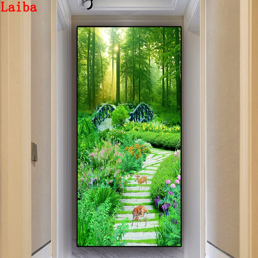 

diamond painting Spring Forest animal elk pigeon mosaic large DIY full square diamond rhinestone embroidery crossstitch home art
