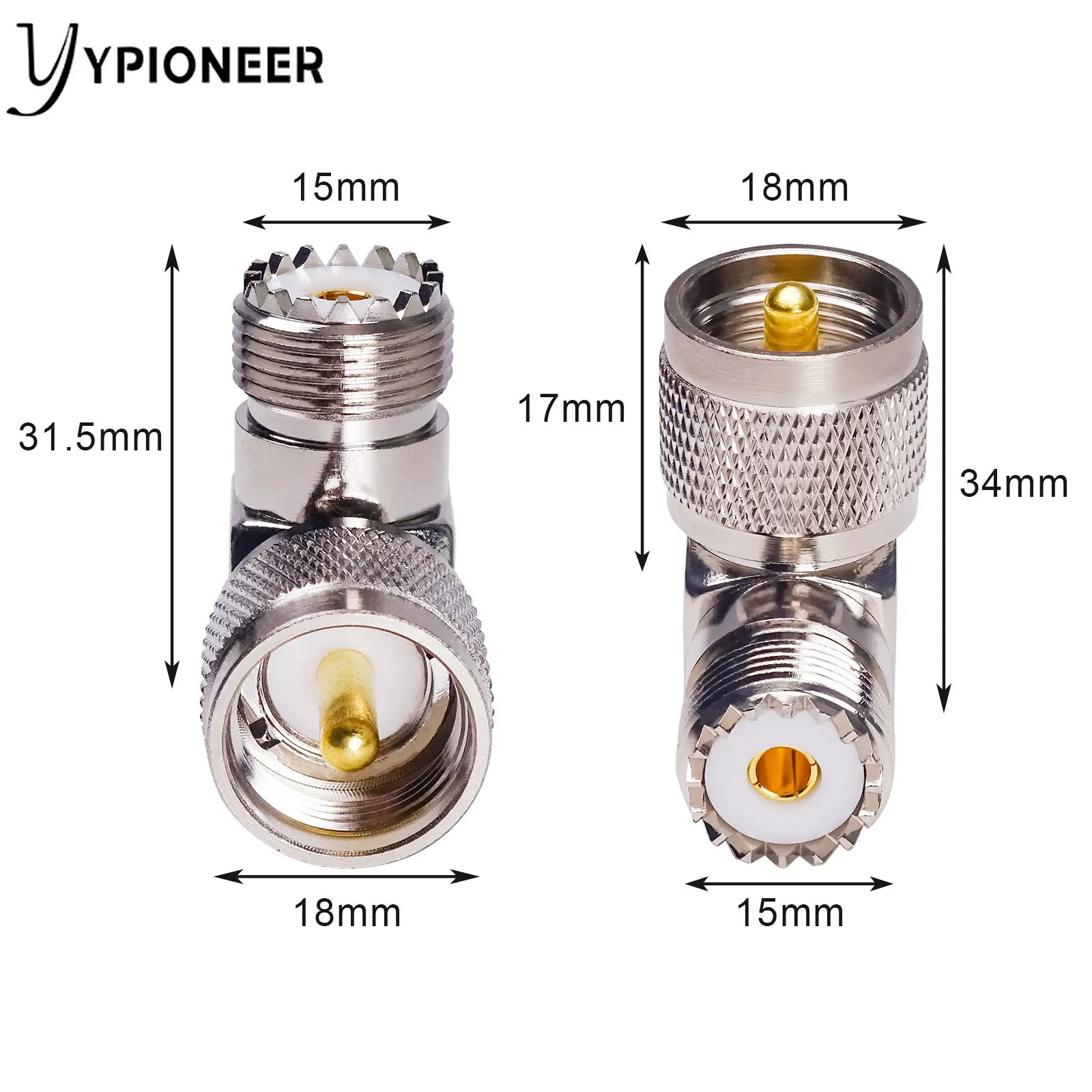 Коаксиальный разъем YPioneer UHF PL259 штекер-гнездо SO239 для CB любительской радиоантенны