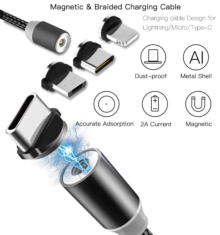 Красивый Магнитный usb-кабель для быстрой зарядки USB type C кабель магнитное зарядное устройство для зарядки данных Micro usb кабель мобильного телефона кабель USB шнур