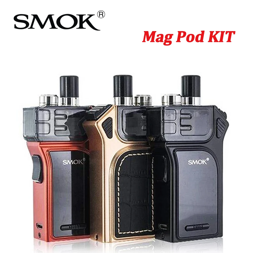 Original SMOK MAG Pod KIT 1300mAh 40W Electronic Cigarette Vape Box Mod 3ml RPM Coil Vaporizer Vaper VS RPM4 RPM80 NOVO 4 Nord |