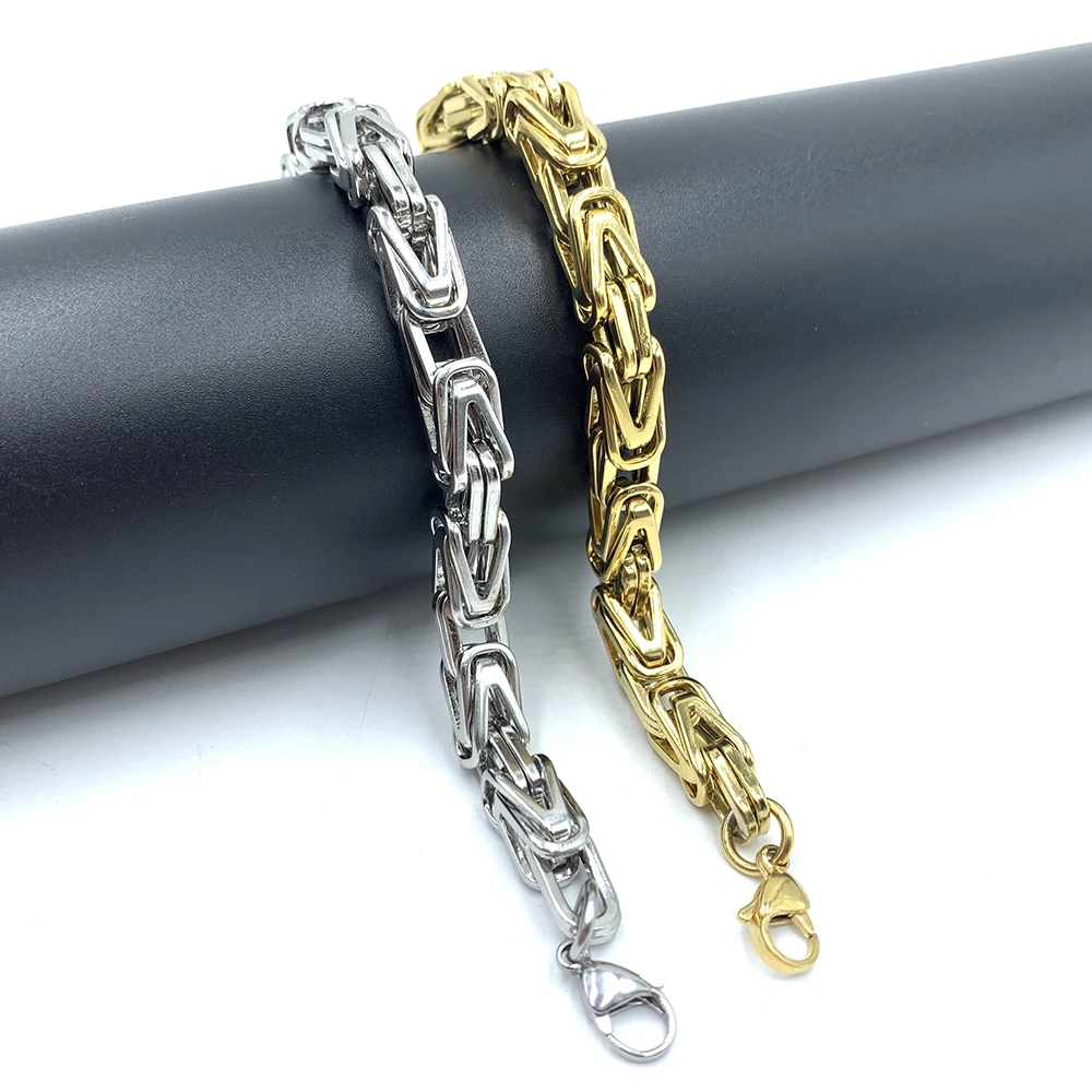 Ювелирные изделия из титана новый стиль браслет-цепочка нержавеющей стали 8 мм