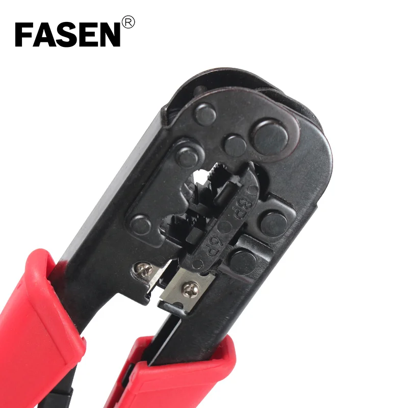 

New Modular Telecom Crimping Tool Network Cable Ratchet Crimping Pliers for 4P 6P 8P RJ-11/RJ-12 RJ-45