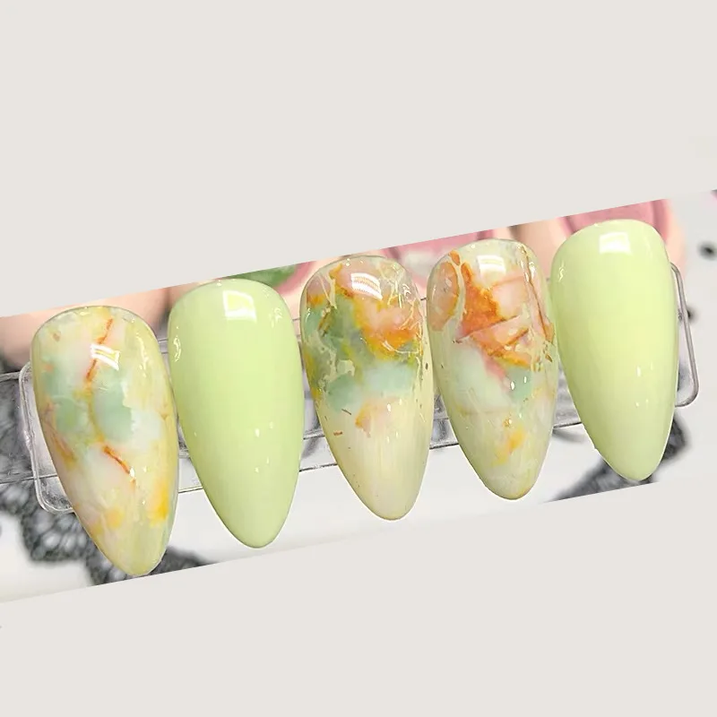 1 рулон 4*100 см розовая синяя мраморная Фольга для ногтей стикер звездное небо