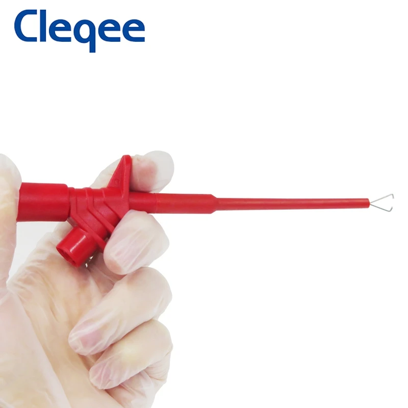 Cleqee P5004 Professional Insulated Quick Test Hook Clip High Voltage Testing Probe Electrical Tools 1000V 10A | Инструменты