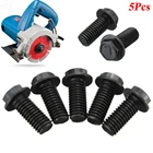 5 шт. режущий станок, лезвие пилы, винт, болт m8x18 мм, левая резьба, шестигранный фланец, анти-резьбовые винты, аксессуары для нажимной пластины