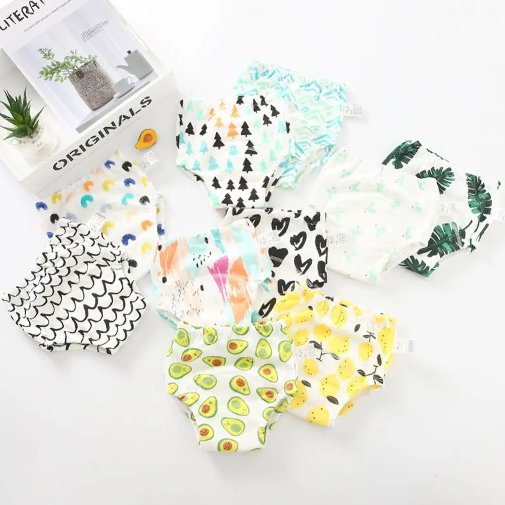 

Baby Reusable Diapers Panties Potty Training Pants For Children Ecological Cloth Diaper Washable Toilet Toddler Kid Cotton Nappy