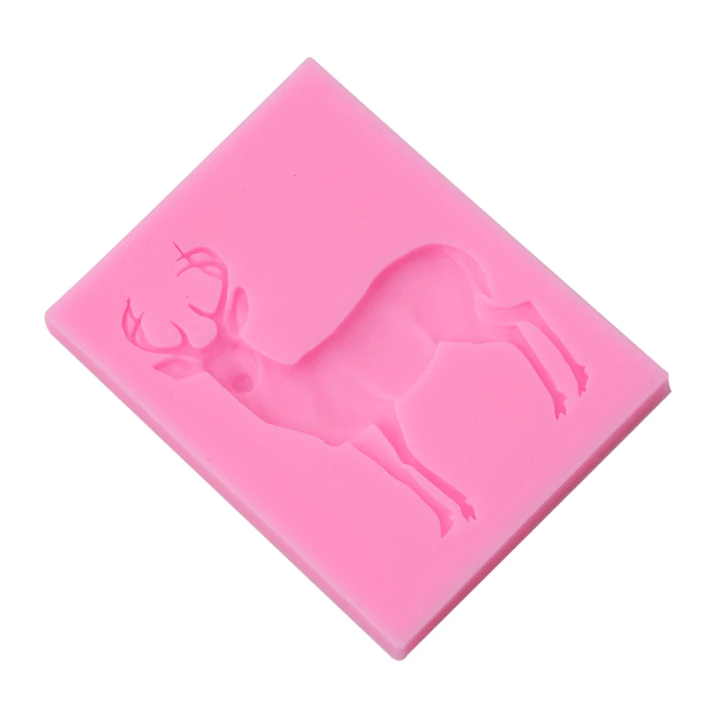 DIY олень шаблон силиконовые формы Gumpaste Шоколад Кухня выпечки инструменты