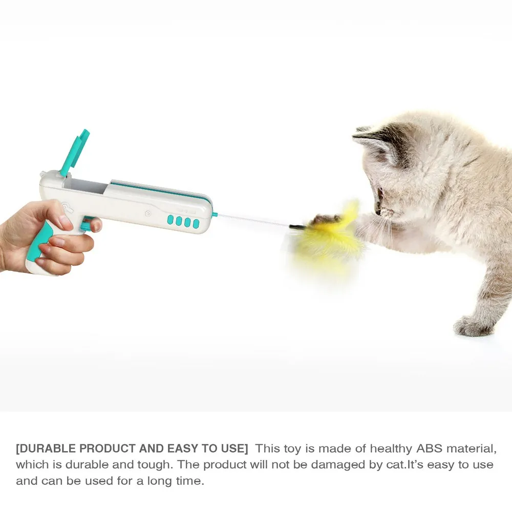 

Rebound Funny Cat Stick Replaceable Funny Cat Ball&feathers Kitten Exercise Game Funny Cat Stick Durable Interactive Cat Toy