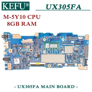 kefu ux305fa original mainboard for asus zenbook ux305fa ux305f with 8gb ram m 5y71 cpu laptop motherboard free global shipping