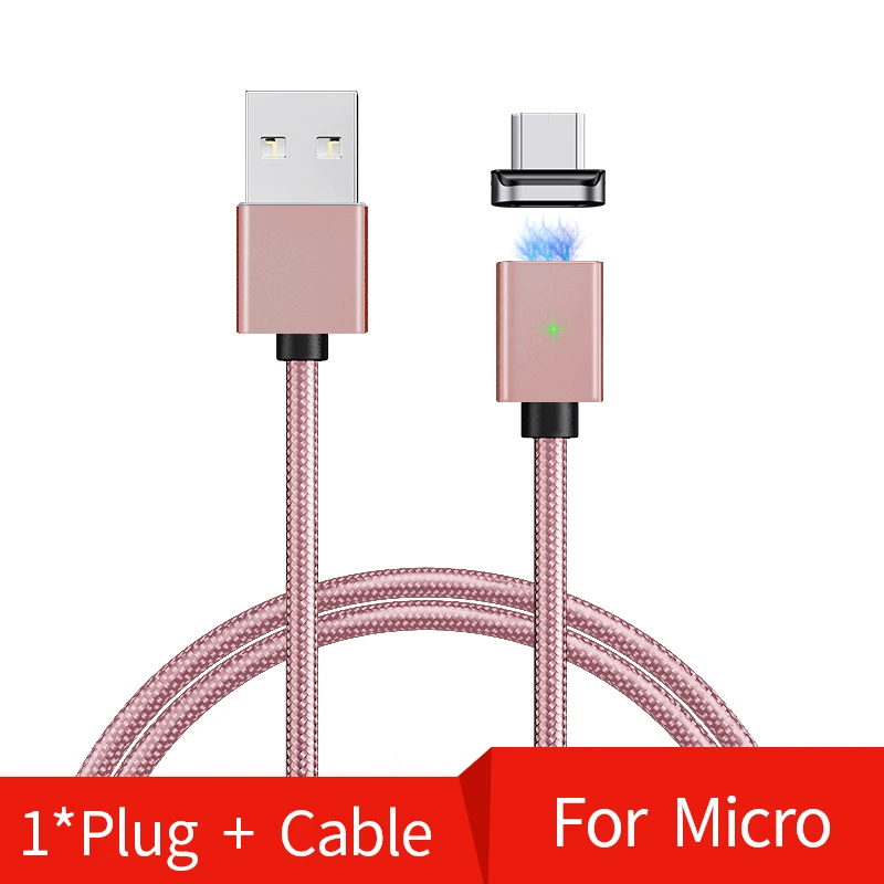 Магнитный кабель Micro usb type C супер быстрая зарядка телефона Microusb type-C магнитное зарядное устройство usb c для Xiaomi Redmi Note 8 iPhone - Цвет: For micro cable