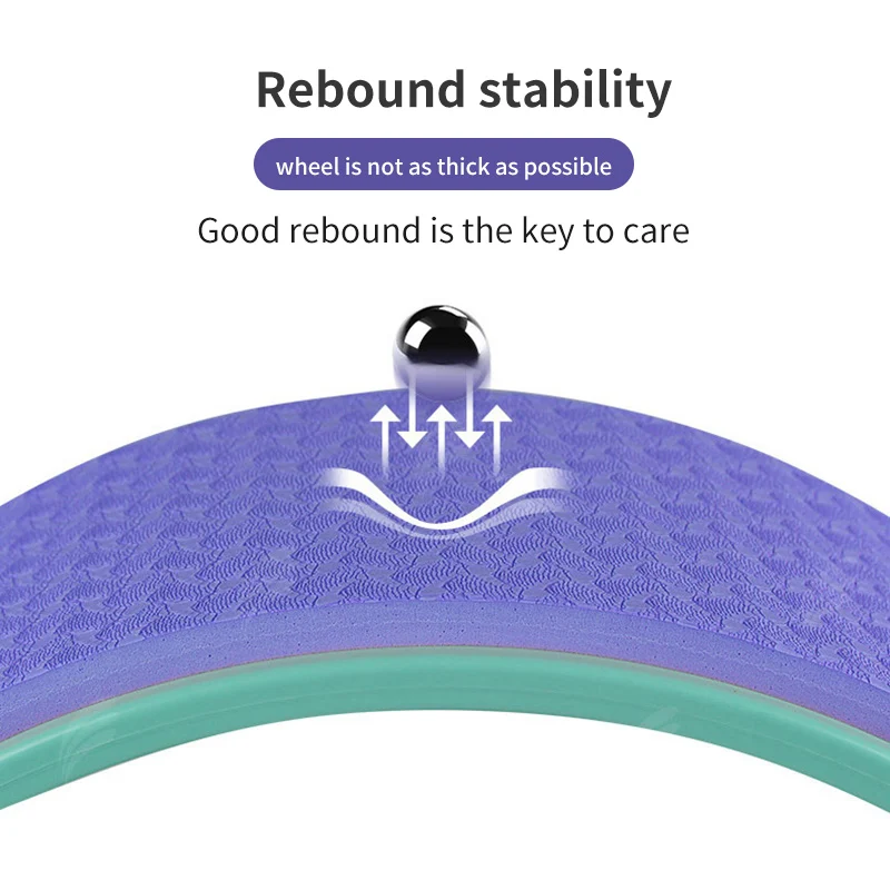 Йога Пилатес кольцо ролик для фитнеса колеса назад тренировочный инструмент