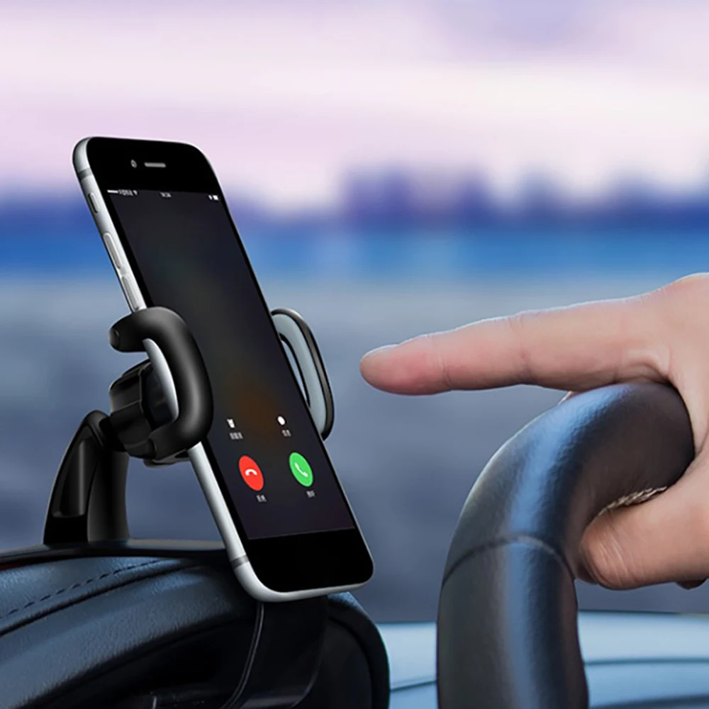 Car Cell Phone Holder Dashboard Mount Stand 360 Rotation Universal GPS Display Bracket For iphone Xiaomi Samsung Huawei | Автомобили и