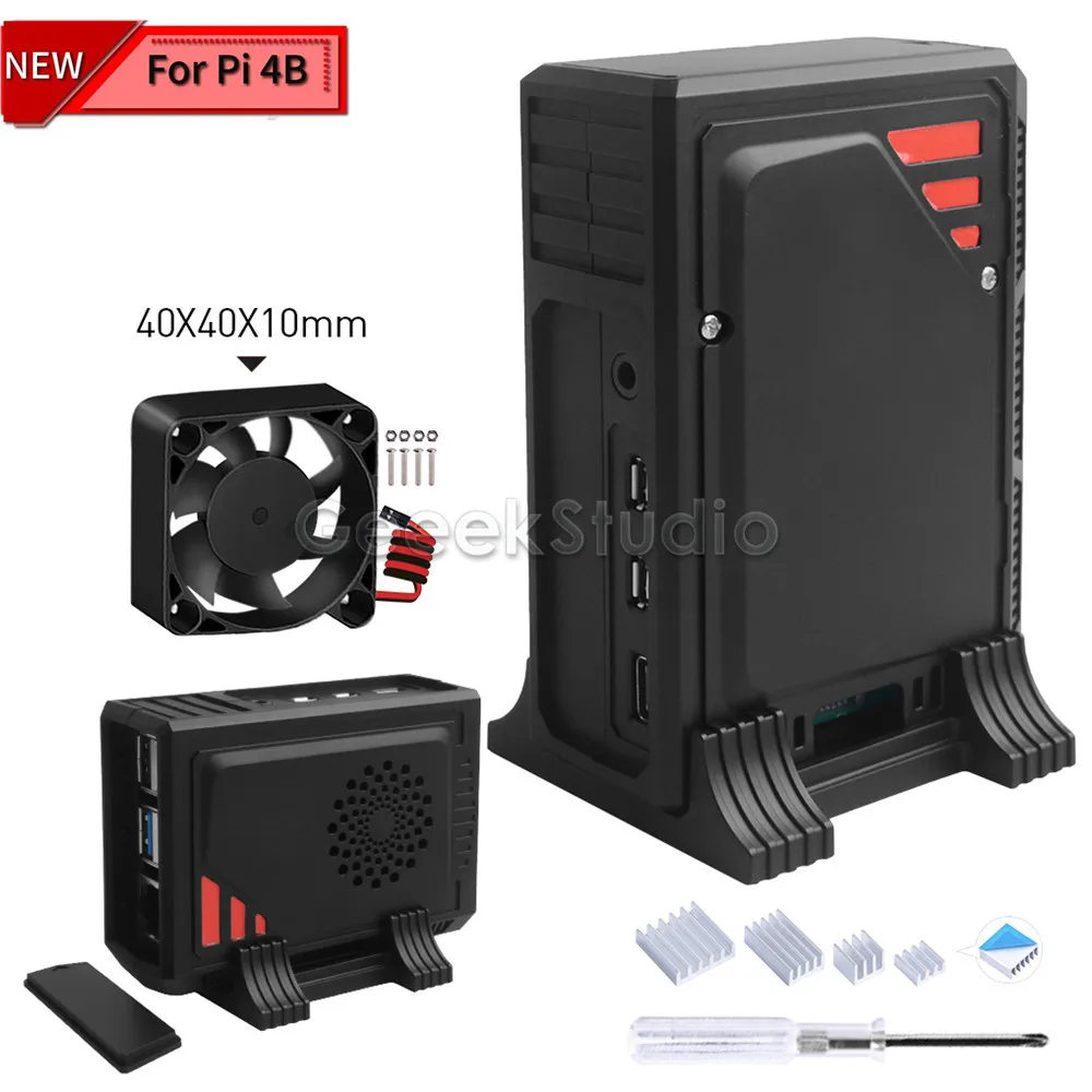 Чехол Icon с вентилятором 4010 светодиодный полностью алюминиевым радиатором для