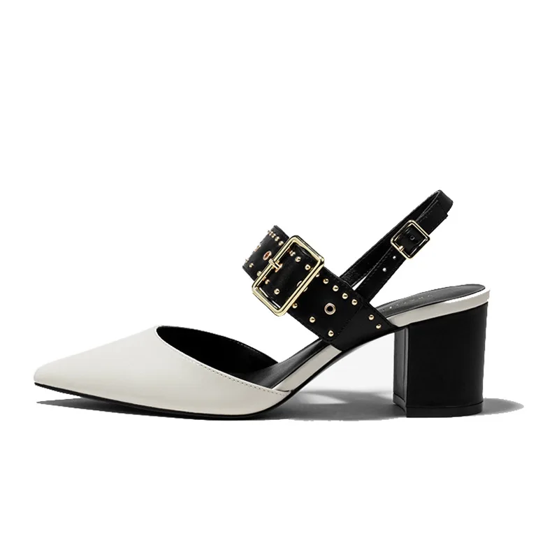 

New Womens Shoes Pointed Thick High Heel Womens Sandals Ladies Shoes Zapatos De Mujer High-heel Luxury Women Shoes