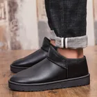 Мужская Вулканизированная обувь, женская зимняя обувь из хлопка, уличные зимние ботинки, кожаная спортивная обувь, модная повседневная обувь, теплая толстая подошва