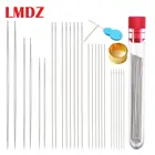 Иглы для бисероплетения LMDZ, 26 шт. в ассортименте, 6 игл для бисероплетения с большим ушком + 20 игл для прямых ниток для бисероплетения