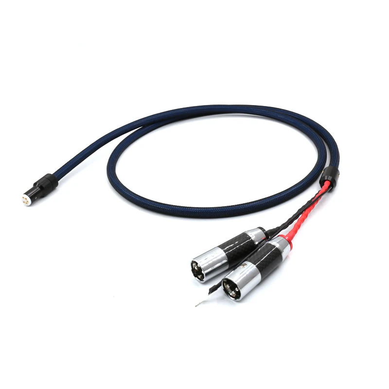 

Viborg 5N 99.998% OFC copper silver plated Tonearm Cable Phono Cable with 5 Pins to XLR male connector