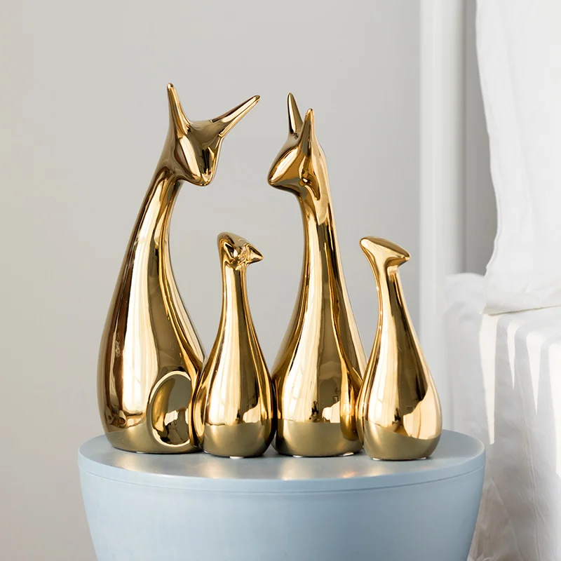 

Современные роскошные керамические украшения аксессуары для дома гостиная настольные статуэтки украшение Вход Журнальный столик скульпт...