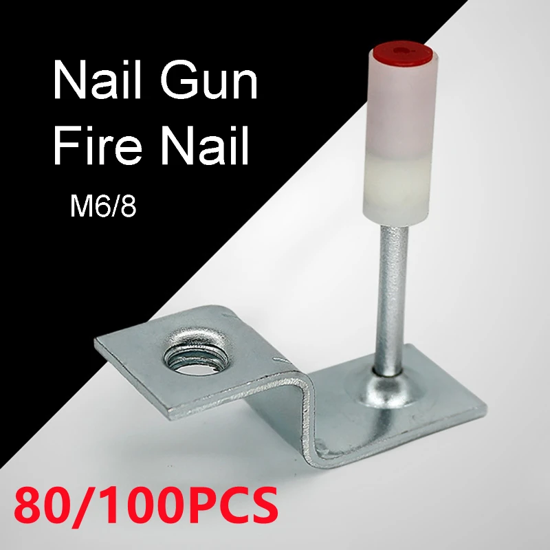 

Ceiling Artifact All-in-one Nail Gun Nail Bullet Woodworking Keel/Water Pipe/Fire Nail Gun Accessories Nails Fits 8.5mm Nails Gu
