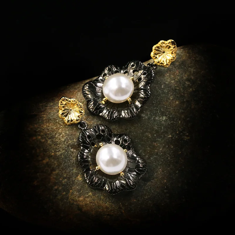 

Real S925 Sterling Silver Jewelry Earrings for Women Fine Silver 925 Jewelry Wedding Bizuteria Gemstone Orecchini Garnet Earring