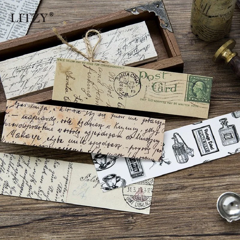 30 листов винтажная бумажная Закладка для книг подарок учителя канцелярские