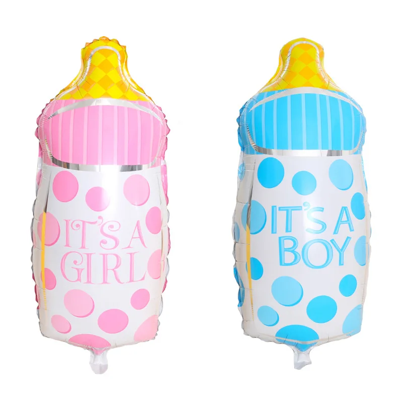 Большой шарик для бутылки из алюминиевой фольги розовый синий вечерние