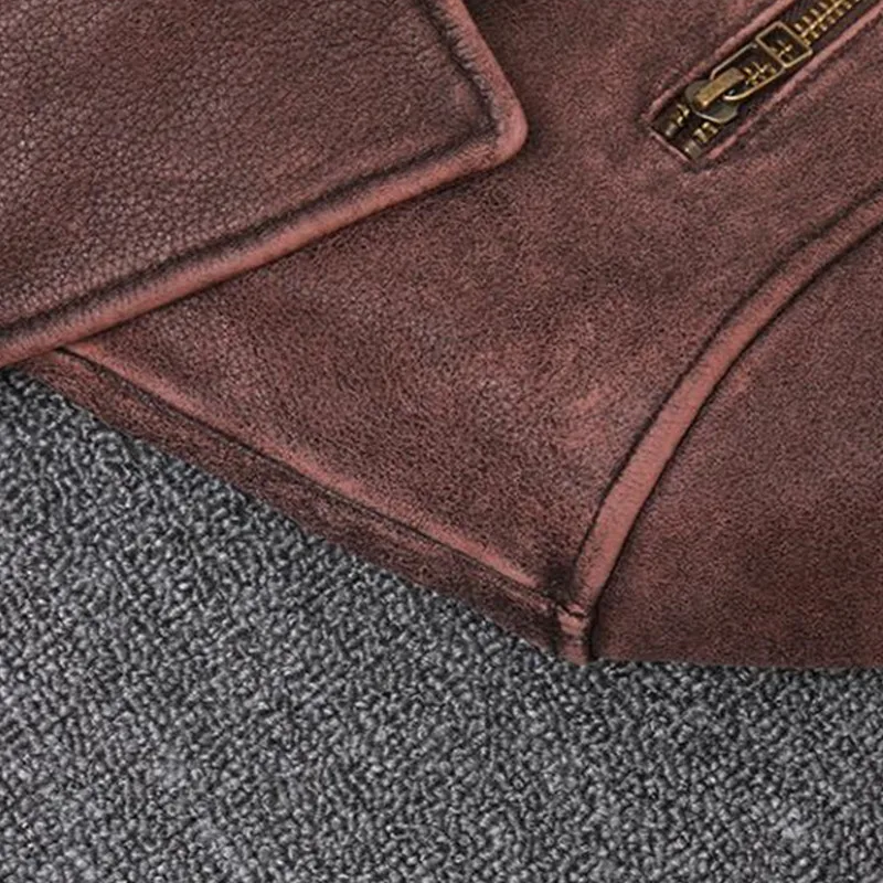 

2021 Vintage Brown Motorcycle Style Genuine Leather Jacket Men Plus Size 5XL Real Natural Cowhide Autumn Short Biker's Coat