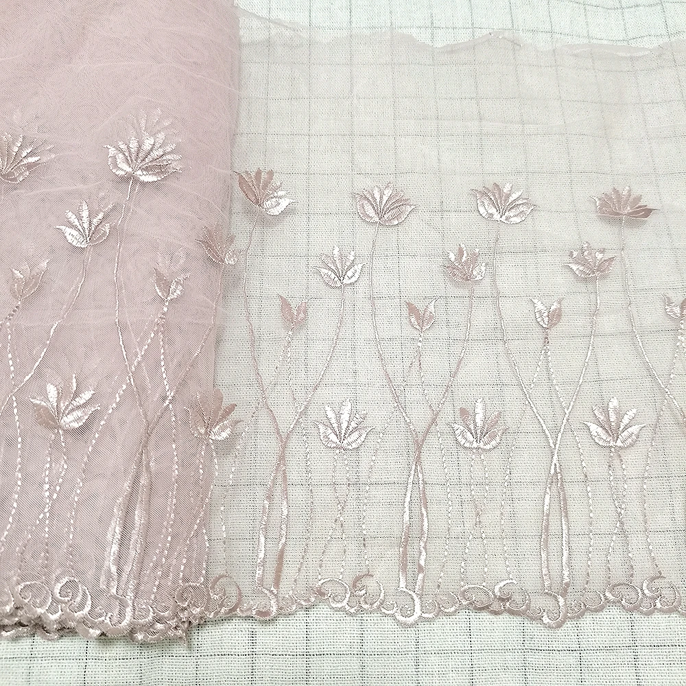 

Изысканная сетчатая кружевная ткань Lotus 3 ярда 26 см, рукоделие, Швейные аксессуары для одежды, материал одежды ручной работы H22