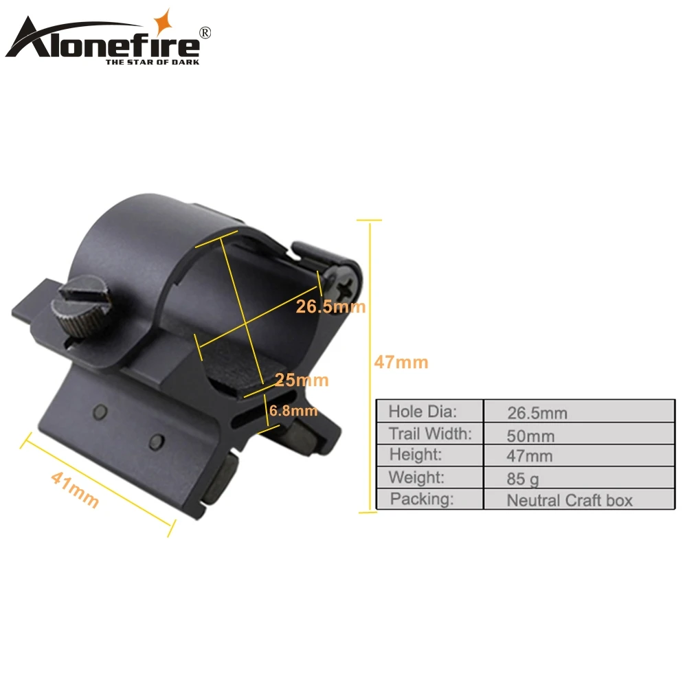 Alonefire MX0125mm кольцо универсальный магнитный Рельс Пикатинни база ласточкин хвост страйкбол винтовка стрелковый пистолет тактический светильник лазерный прицел крепления