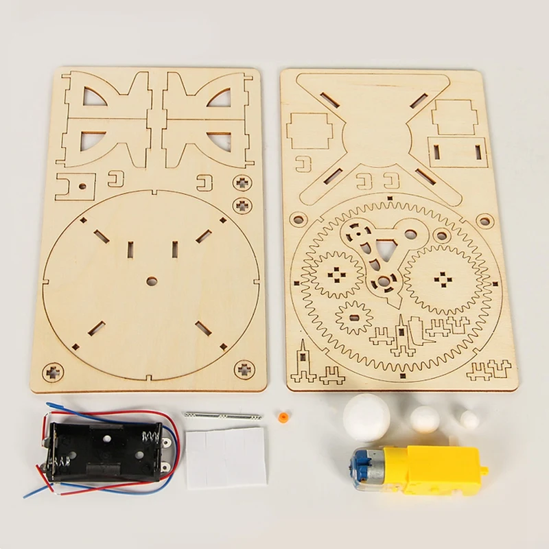 Детские Diy деревянные игрушки набор три планеты движущаяся модель физика