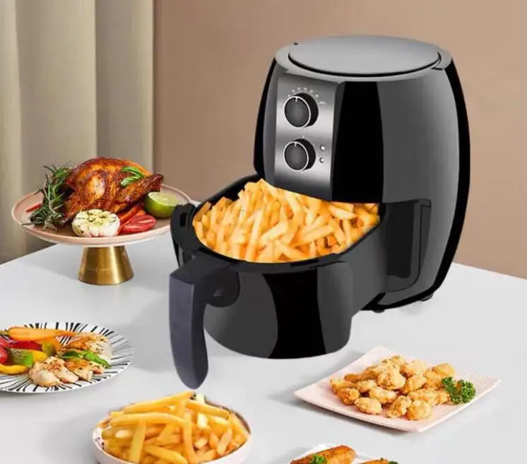 

4.5L Multifunction Air Fryer Household Oil Free Deep Frying Pan Fried Chicken French Fries Pizza Cooker Electric Deep Airfryer