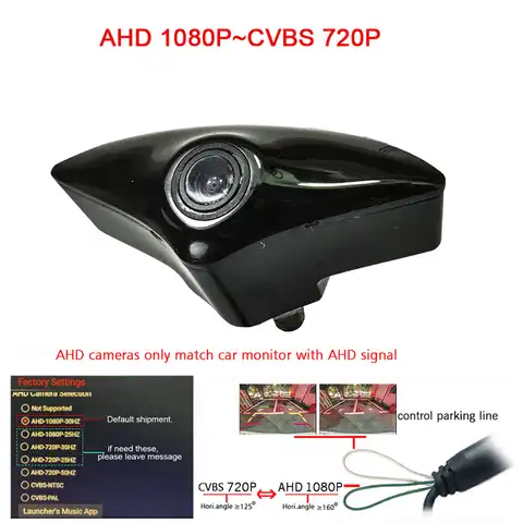 Автомобильная широкоугольная камера «рыбий глаз», 1920*1080P, AHD, 180 градусов, с логотипом Переднего Вида, для Mazda CX-5, 2013, 2014