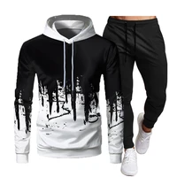 2020 new splicing sportswear mens warm mens sportswear suit cotton hoodie pants sports suit casual sports shirt sports suit