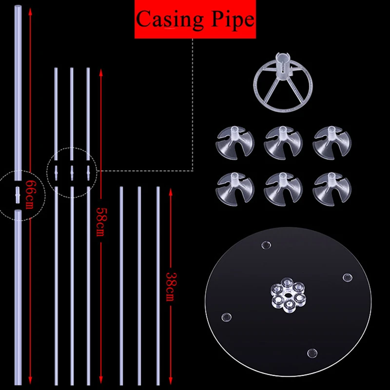 Подставка для воздушных шаров с 7 трубками держатель столбик конфетти украшения