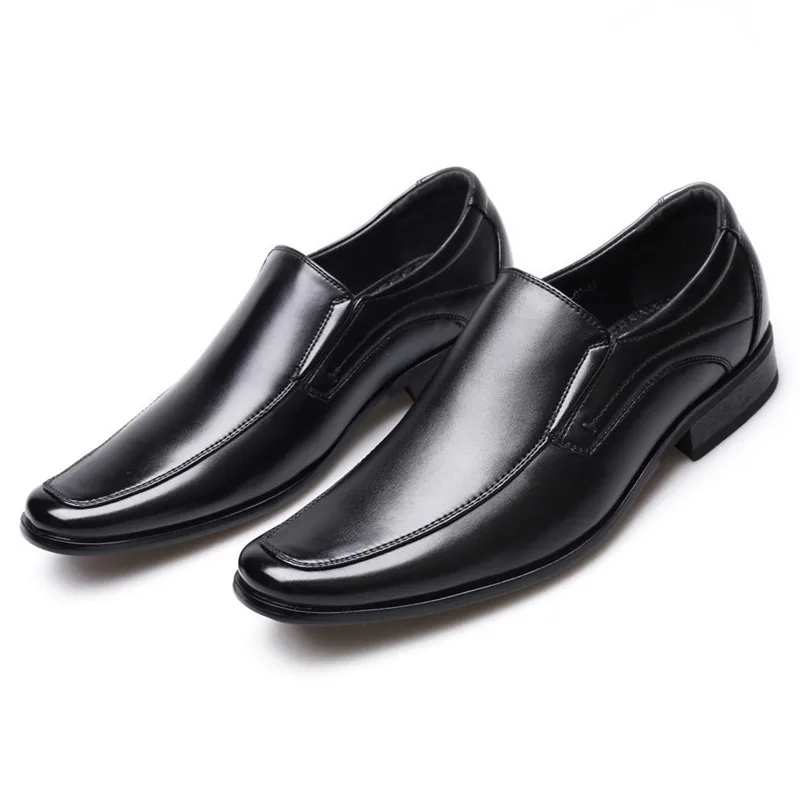 

Size 39-47 Wipe the Color Men Formal Loafers High Quality Square Head Men Dress Leather Shoes Mens Business Shoes Zapatos Hombre
