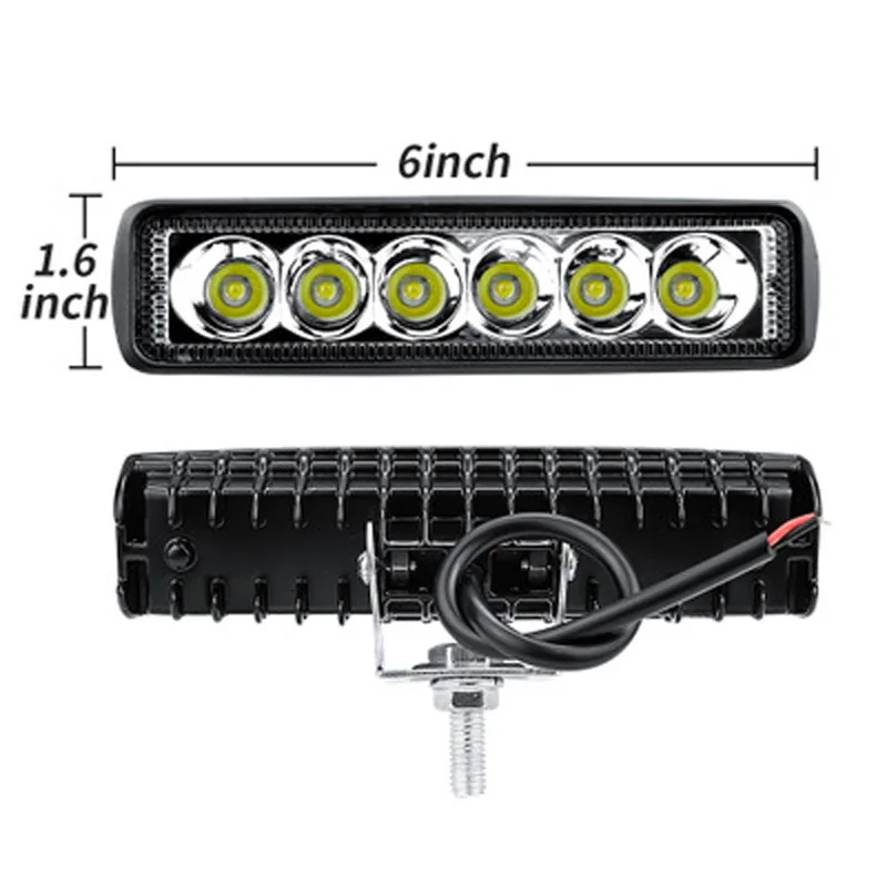 

Bar Working Lights Driving Fog For Offroad Car Truck 6LED 6500K Waterproof