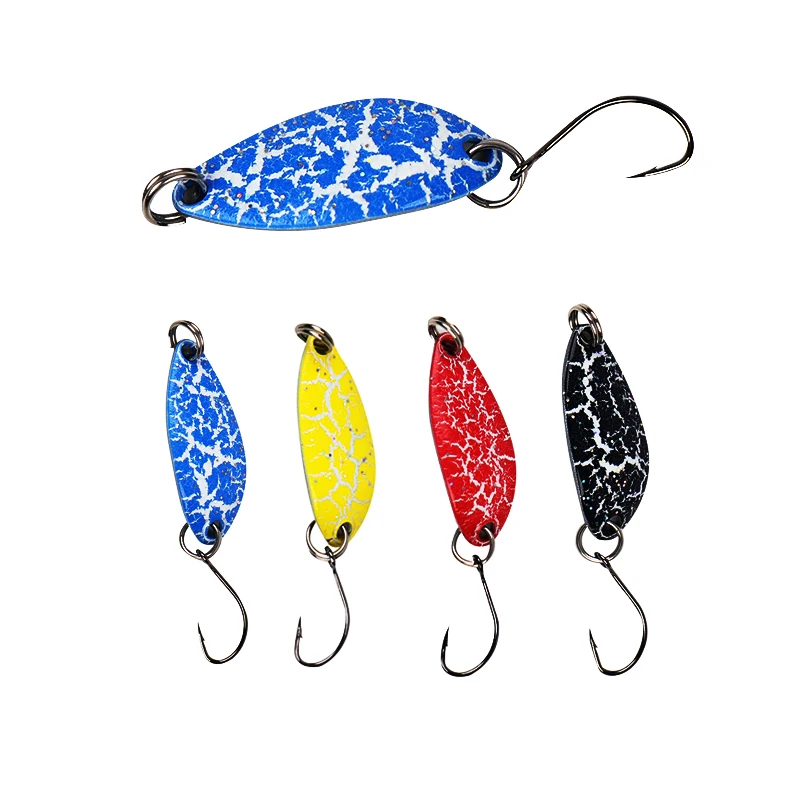 

X-Fin 3.2cm 3g Fishing Tackle Metal Spoon Lure Sharp Hook Hard Sequins Lure Artificial Bait Freshwater Saltwater Spinner Spoons