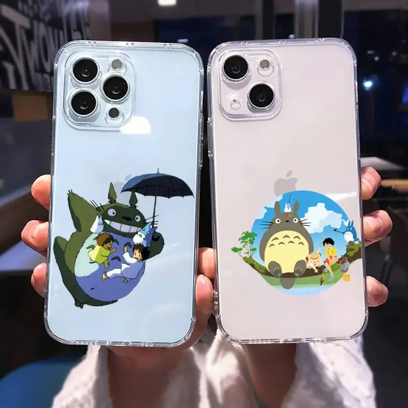 

My Neighbor Totoro Phone Case for iphone 13 12 11 pro max mini 6 6s 7 8 plus SE2020 X XR XS shell iphone 13 case funda coque