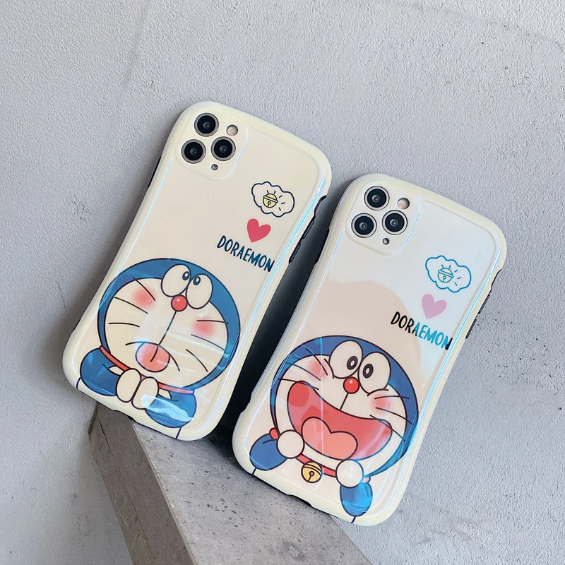 

Doraemon Cute Couple Phone Case for iPhone7/8/se2/7plus/8p/xs/xsmax/xr/11pro/11promax/12/12promax/12mini Blu-ray phone cover