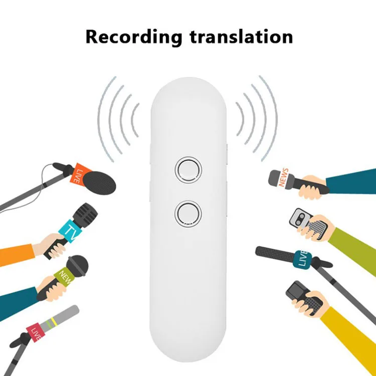 Портативный интеллектуальный переводчик голоса T4 40 видов с Bluetooth карманный