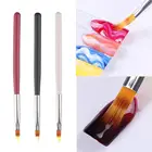 Искусственная ручка для рисования, кисть для рисования с пластиковой ручкой, инструмент для маникюра и дизайна ногтей
